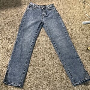 PrettyLittleThing Blue High Rise Jeans